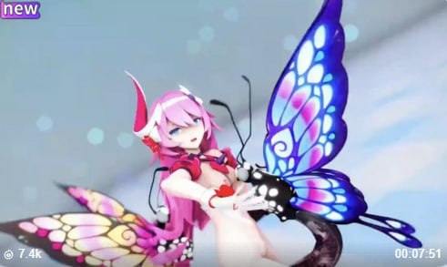 3D金发尤物全裸热舞 昆虫装诱惑无限撩人