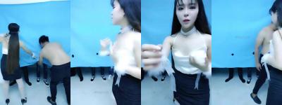 [稀有剧情] 肉棒识人挑战！日式猜鸡游戏失败 女友被猛男团轮流内射惩罚