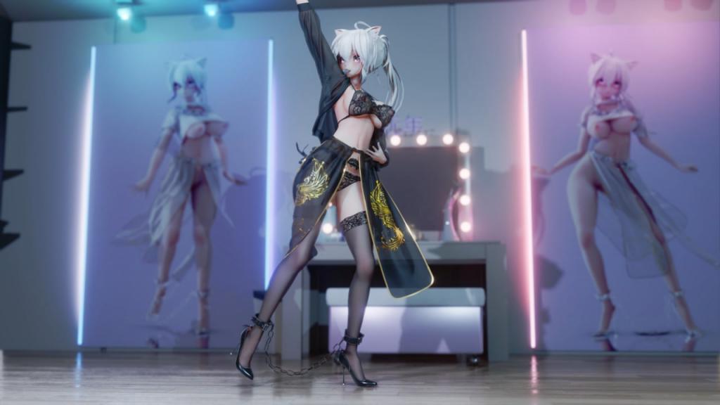 MMD78 汉服黑丝弱音 极品反差婊 古风美穴被巨根狂操到淫水横流