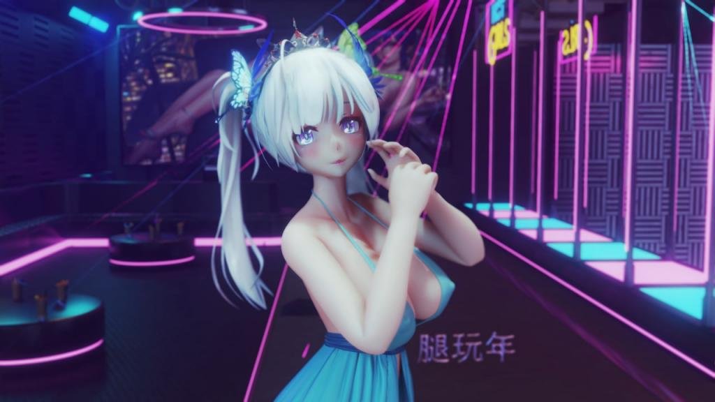 MMD89 双马尾纯真IU-LILAC被巨根爆操，骚穴喷水内射到腿软